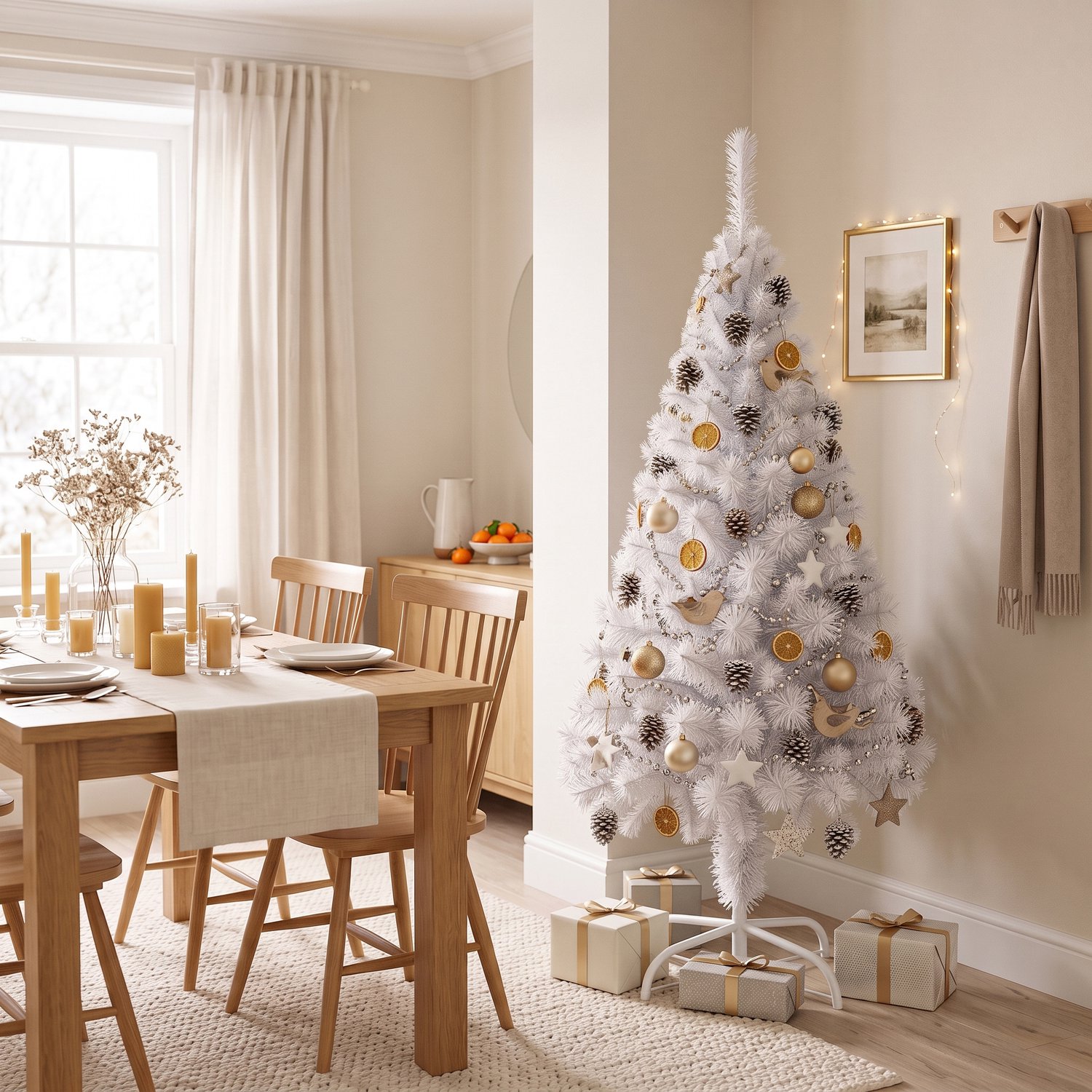 Kerstboom – 180cm Kunstkerstboom – Wit PVC – met Standaard – foto 8