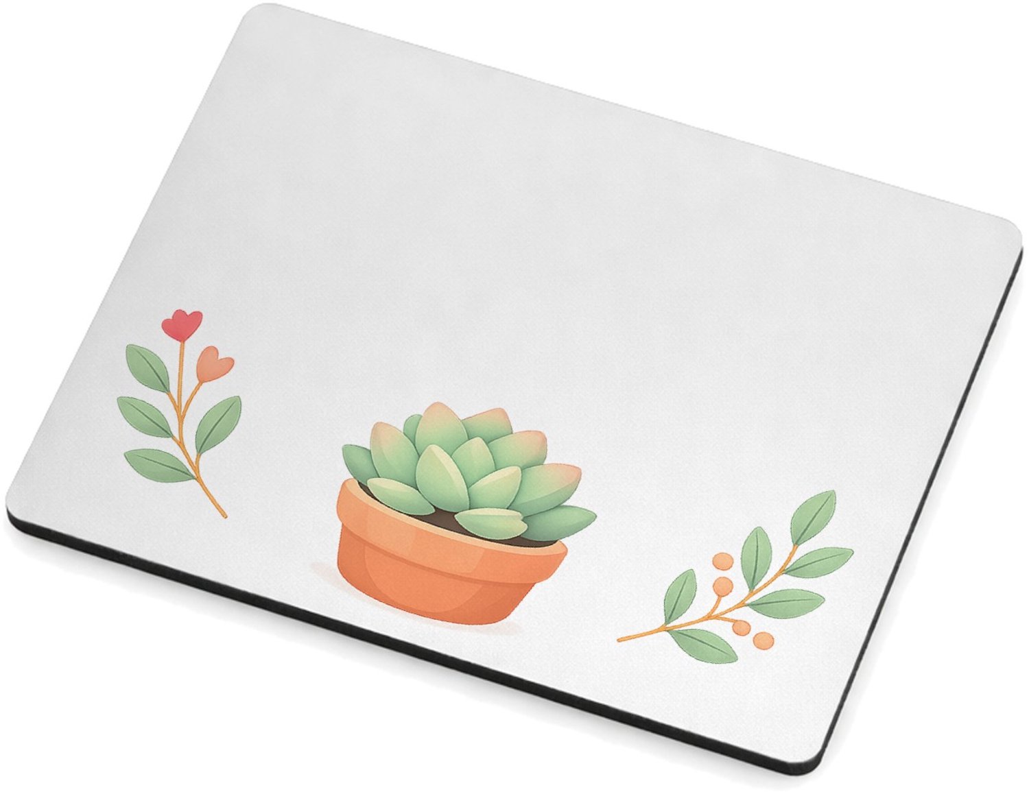 Mr Cadeautjes MDF magnetische fotolijst 9 x 7 - design Een compacte positieve quote rond een rustige botanische com | cadeau Wit