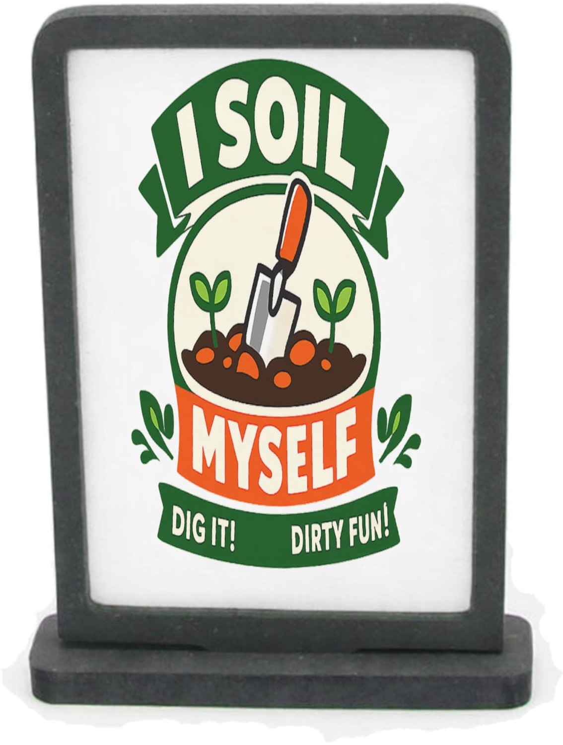 Mr Cadeautjes Houten fotolijst rechthoek met MDF inleg - design Een grappige cadeauprint rond een tuinier met een speelse wo | cadeau Wit
