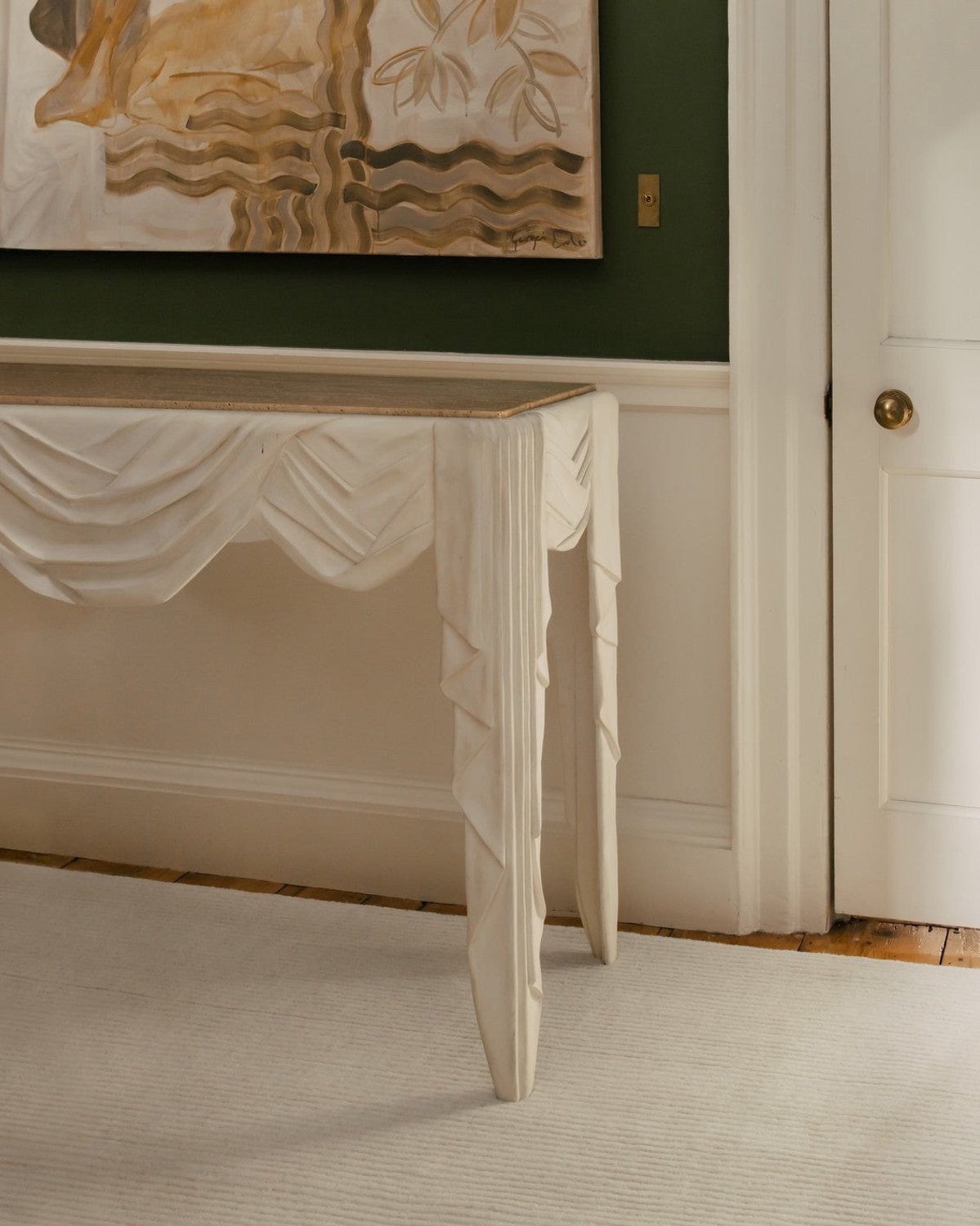 Layered LDWLO Vloerkleed - Beige - Rechthoekig - Wol - Eetkamer, Woonkamer, Slaapkamer - Effen - Modern, Scandinavisch, foto 2