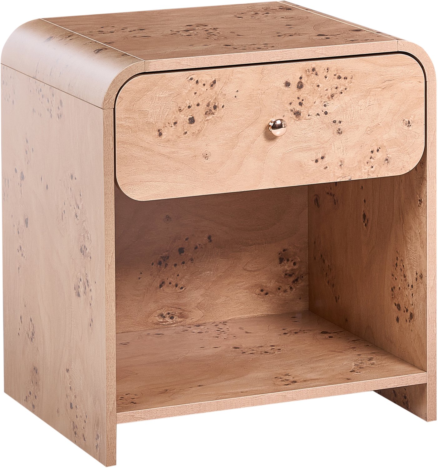 Beliani WOODFORD - Nachtkastje - Bruin - MDF