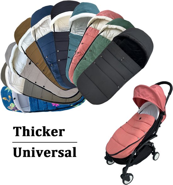 Voetenzak voor Kinderwagen - Beenwarmer - Winterzak Wandelwagen - Blauw - Katoen - Waterdicht - Winddicht - Thermisch Warmhoudend - Universeel Passend - Voor Baby's en Peuters — afbeelding 4