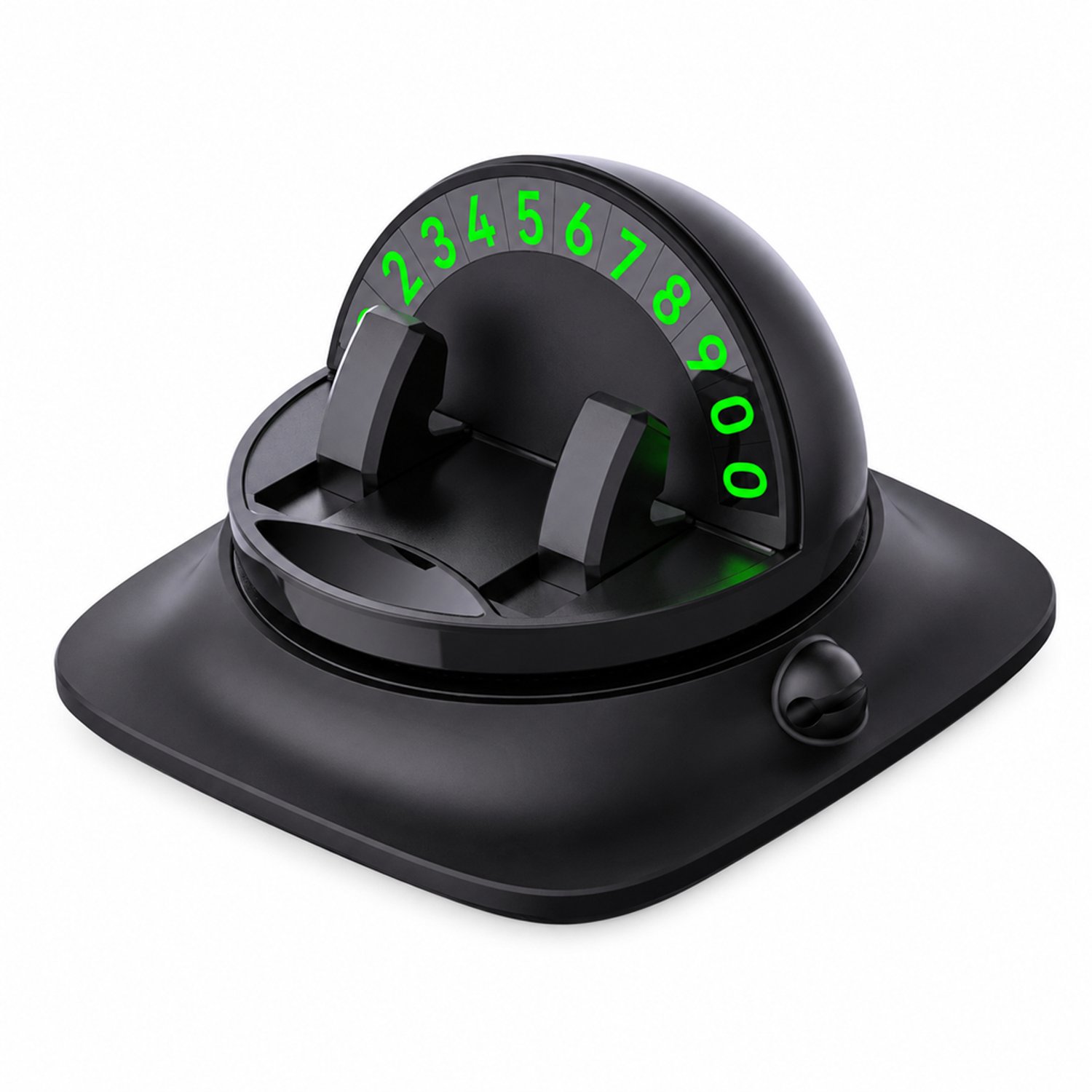 telefoonhouders auto in parkeerbordstijl voor het dashboard met brede basis