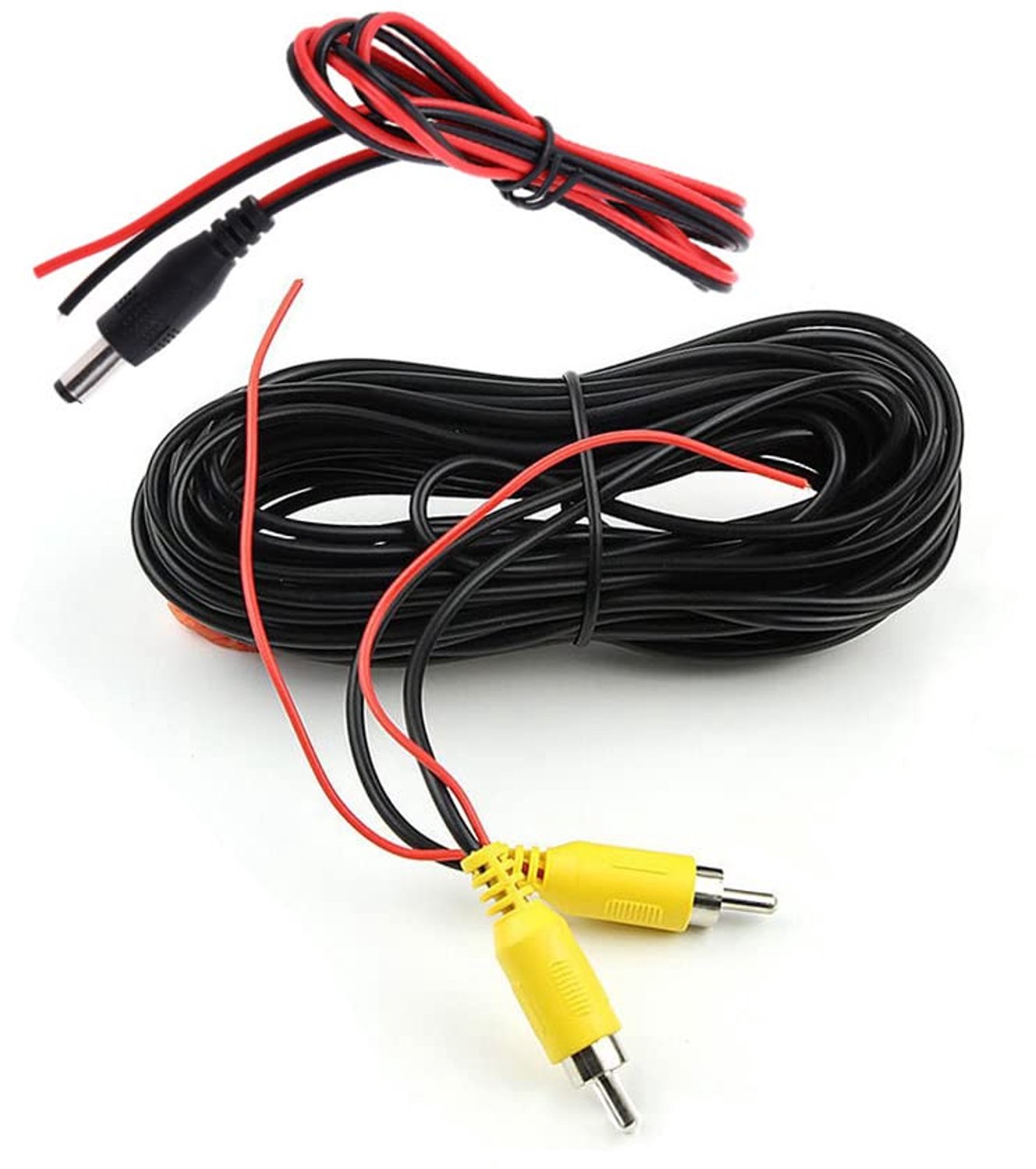 Video kabel RCA 10 m - AV kabel - met rode detectiedraad - voor achteruitrijcamera - ServiceTopper