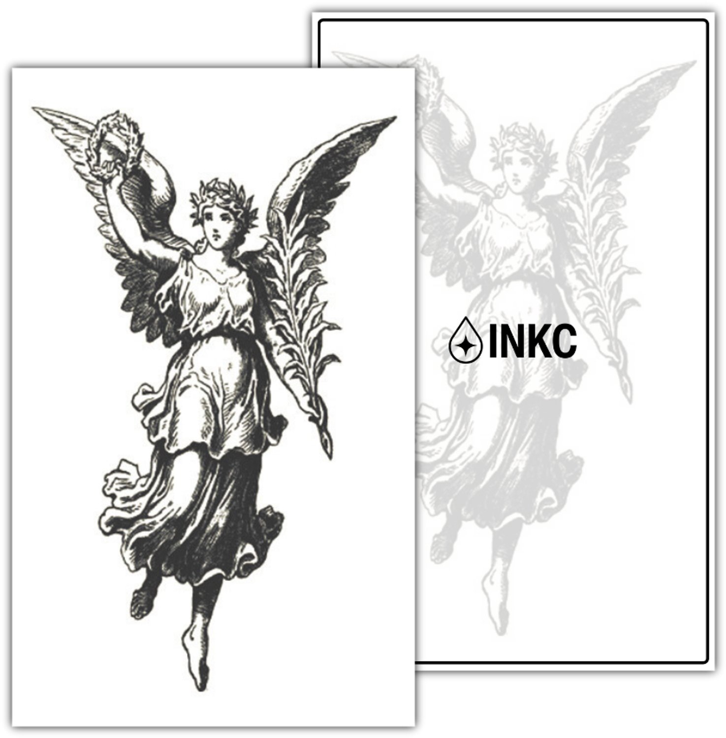 INKC - Tijdelijke Tattoo - Beschermer - Nep Tattoo - Plak Tattoos - Blijft tot 2 weken - 11 x 18cm