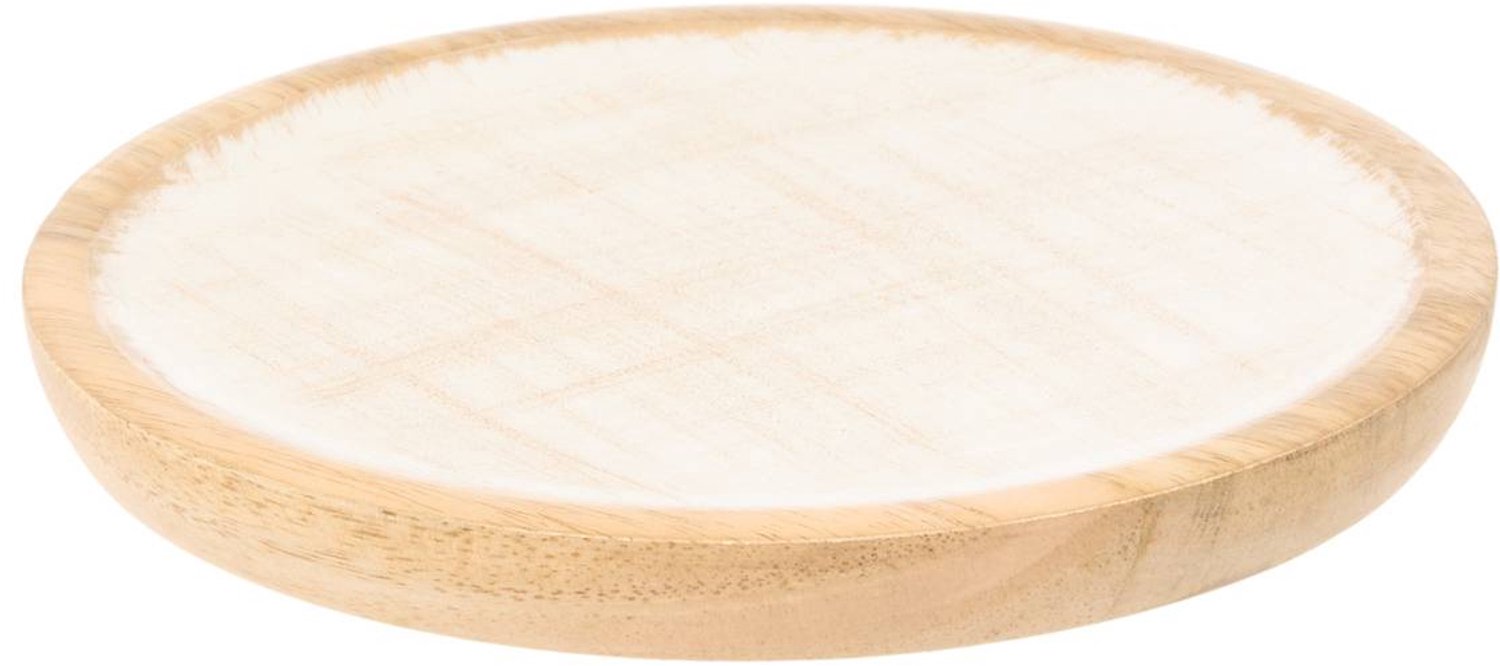 Assiette de présentation Ava ronde D.15cm blanc
