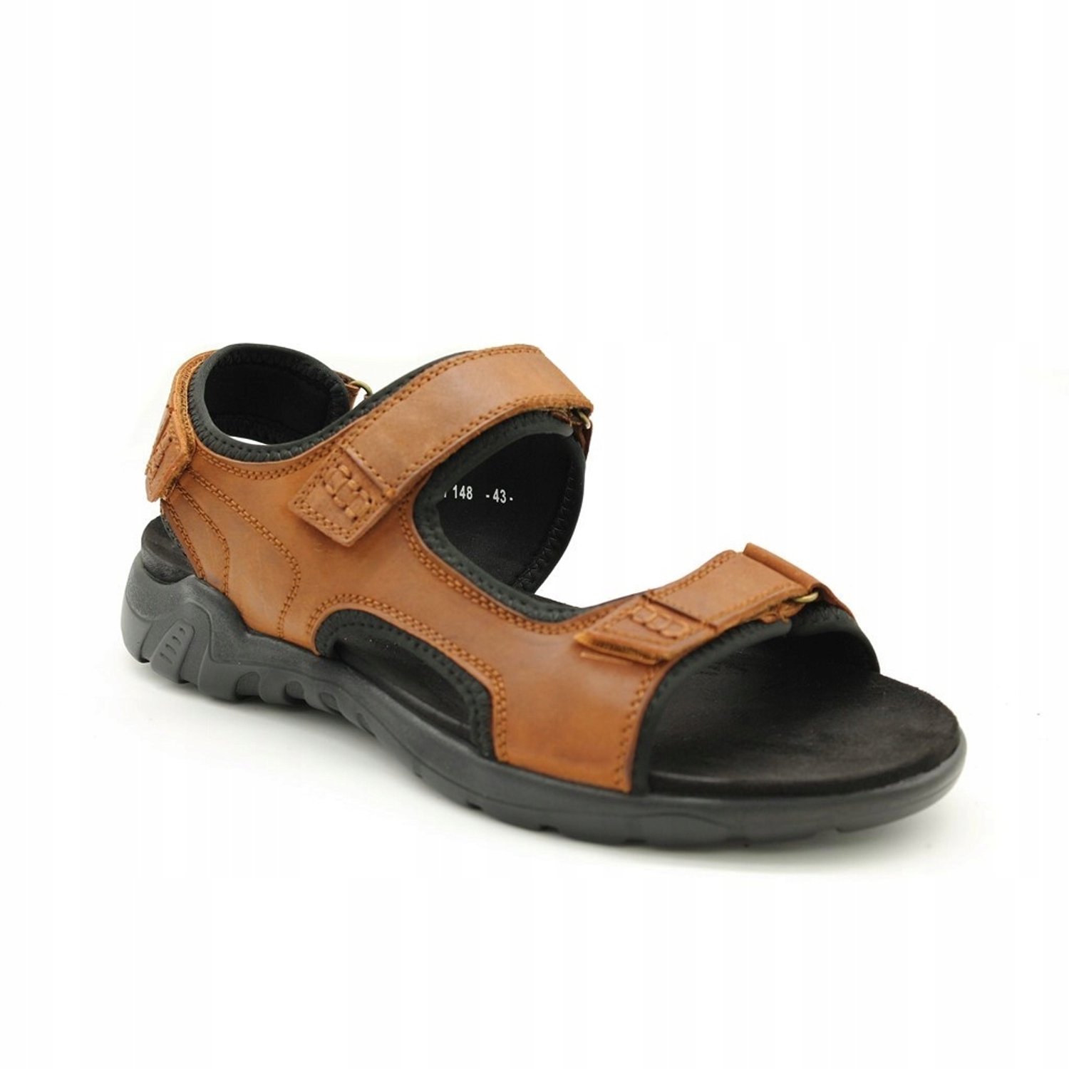 American Club Heren Sandalen Leer Bruin