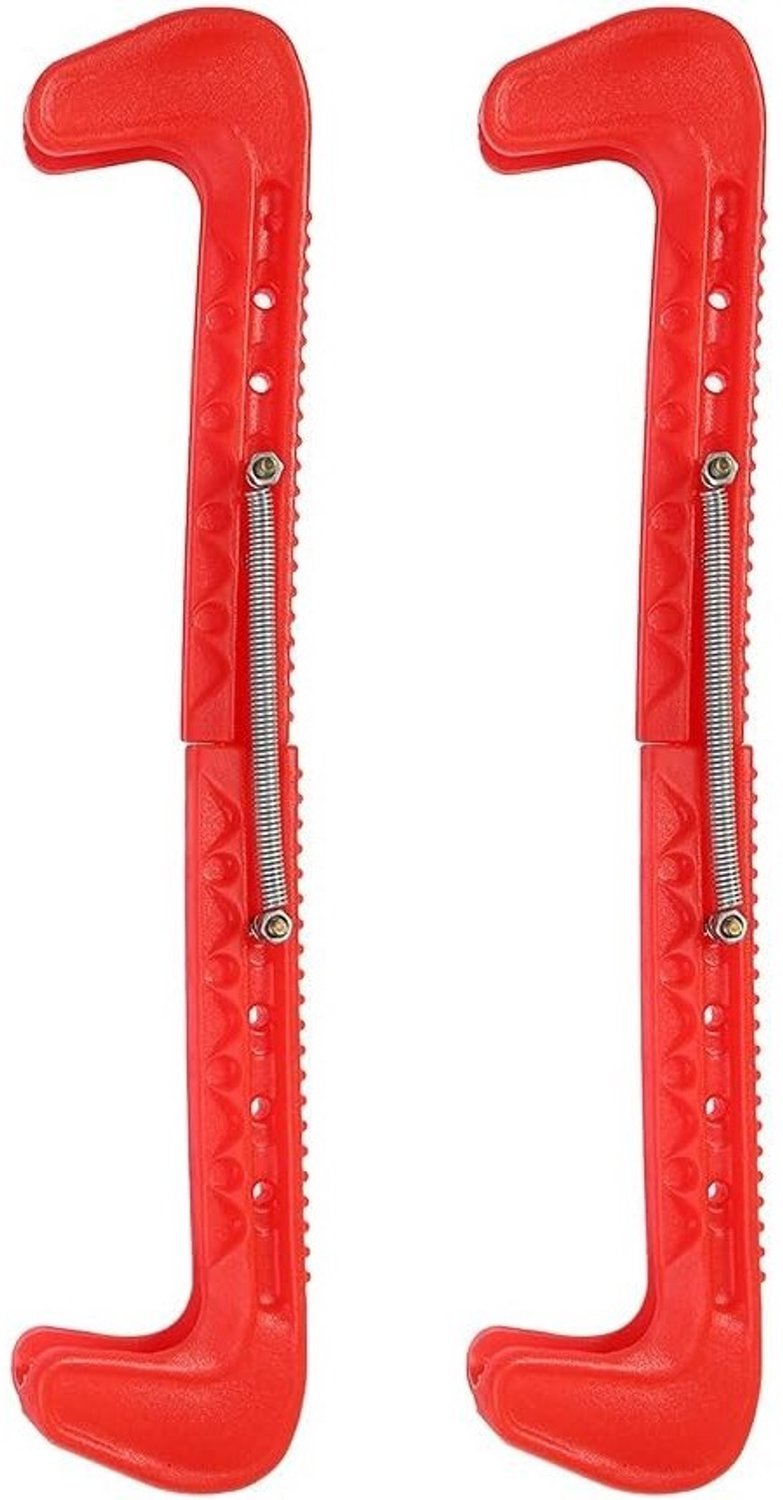 Schaatsbeschermers - Rood - Maat 37-42 - Duurzame Kunststof - Voor IJshockeyschaatsen of Kunstschaatsen
