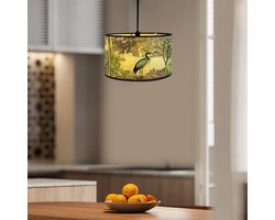 Stoffen lampenkap van linnen | Handgemaakte lampenkap voor staande lamp, hanglamp en tafellamp | E27-fitting | Verblindingsvrij licht Lampshade | Ø30cm x H20cm (A-Hor)