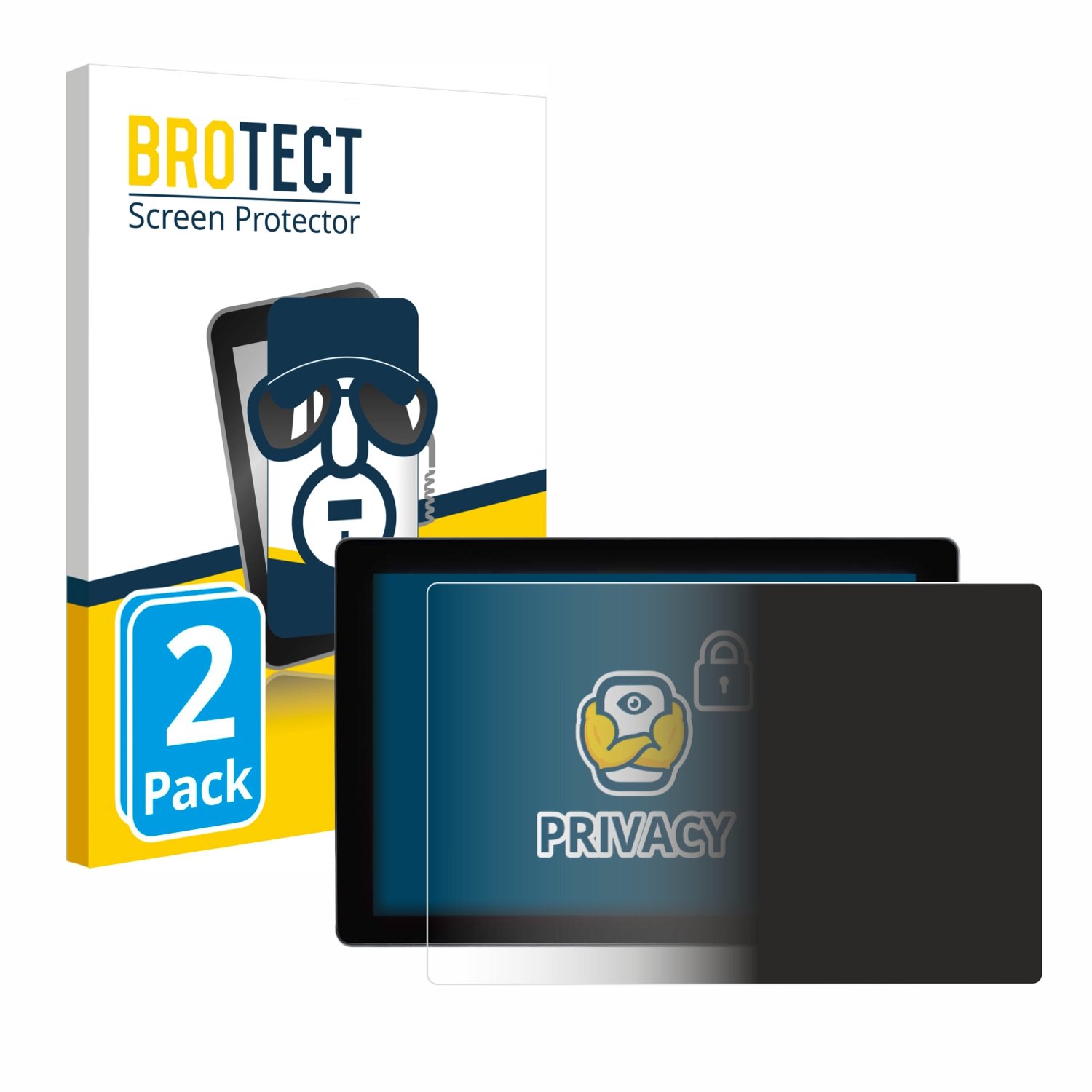 BROTECT - privacy screenprotector voor SmallHD Indie 7 - Folie Beschermfolie Blauwlichtfilter 2 Stuks