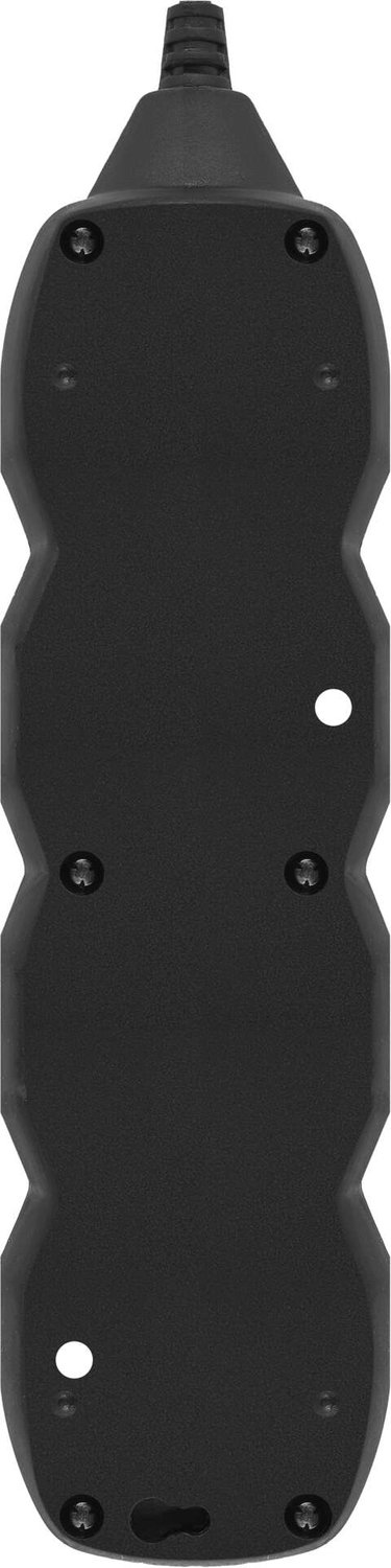 EMOS Verlengsnoer 1,5 m / 3 stopcontacten / met schakelaar / zwart / PVC / 1,5 mm², PC1321R