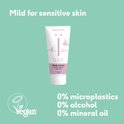 Witte tube Naïf Body Lotion voor baby & kids met vegan logo. Mild voor gevoelige huid. 0% microplastics, alcohol en minerale olie.