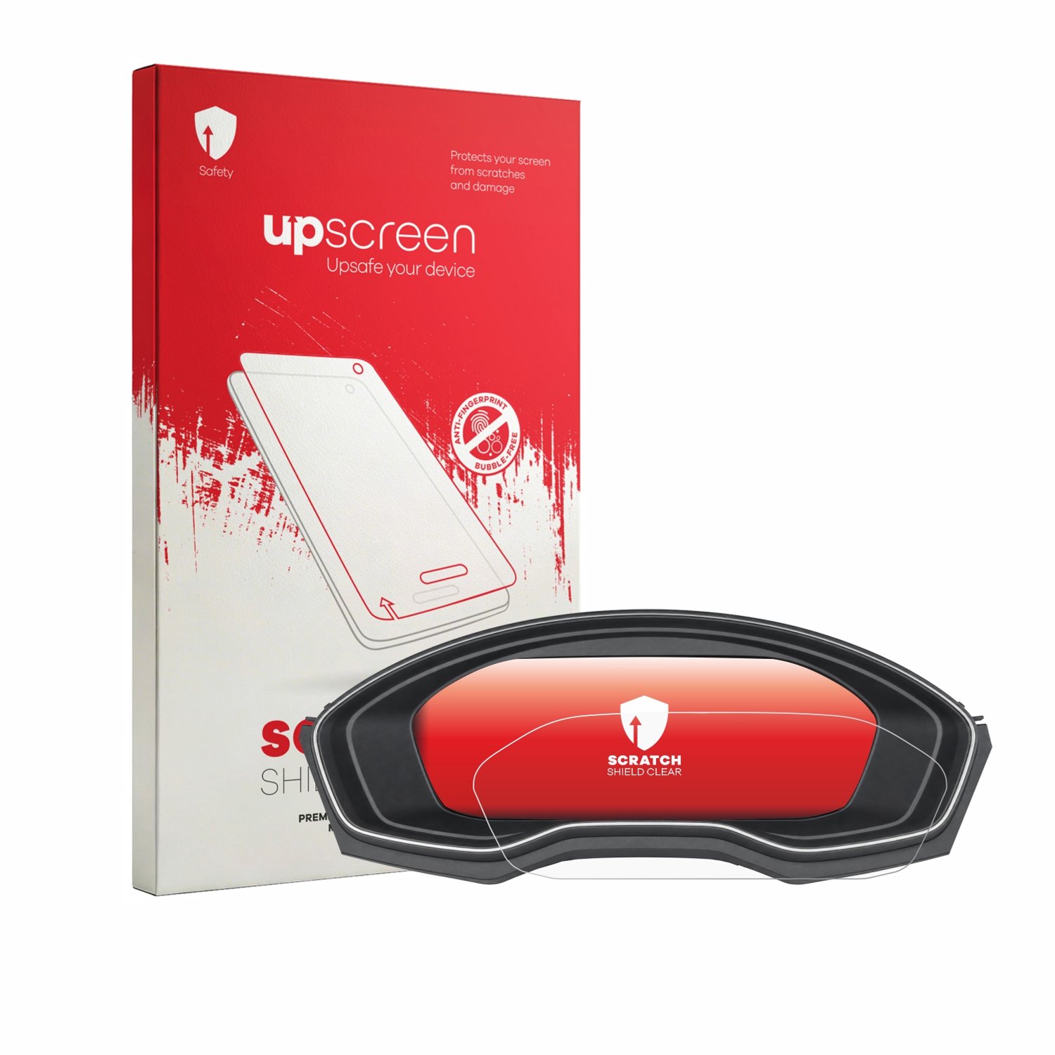 upscreen - Screenprotector voor Audi A4 B9 2019-2024 Virtual Cockpit Plus 12.3" - Folie Beschermfolie transparant