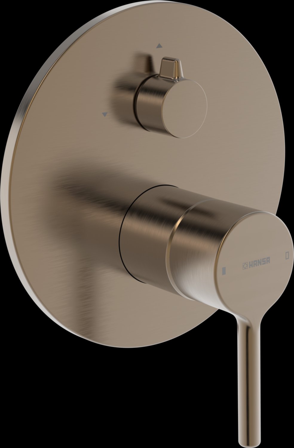 HANSA HA EHM FM-set v. twee uitgangen - HANSAVANTIS 8260 Ros. rond Brons, 8260902781