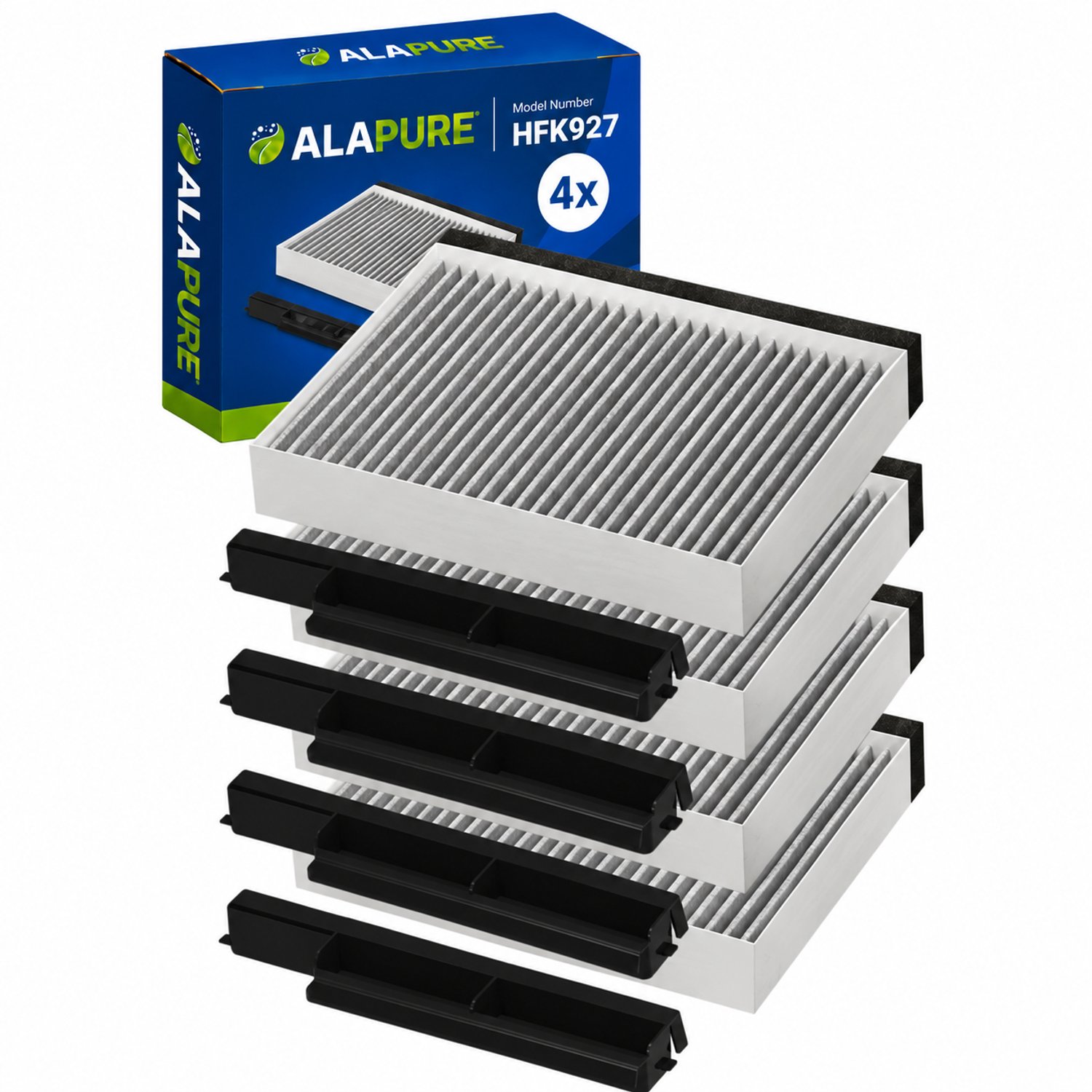4x CleanAir Koolstoffilter voor Constructa 17006795 / CZ51DXA0X0