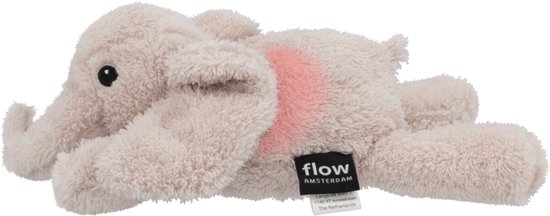 Flow Amsterdam - Knuffellampje - Olifant George - Blush - Rood & Wit licht - oplaadbaar van Flow Amsterdam — afbeelding 2