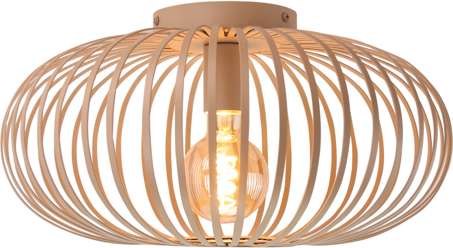 Chericoni Curvato Plafondlamp - 1-lichts - Ø40 cm - Zand - Metaal