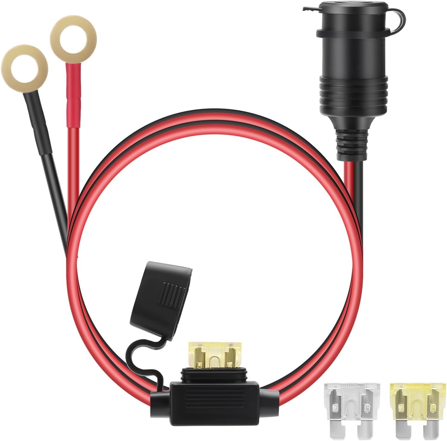 Cigarette Lighter Verlengkabel 3 m 14 AWG 20A 25A voor Boot, Motorfiets en Koelkast Accessoires