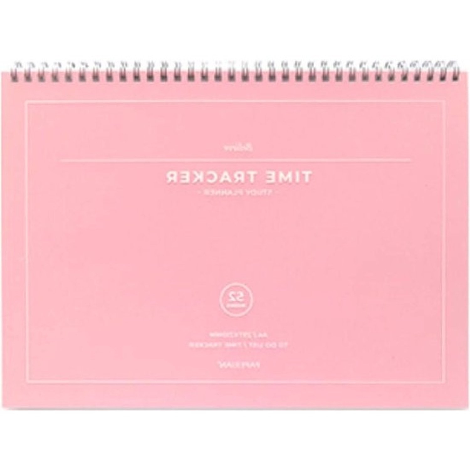 Studieplanner A4 - To Do Lijst Organizer - Studies Plannen - Tijdregistratie per 10 minuten - A4 - Roze