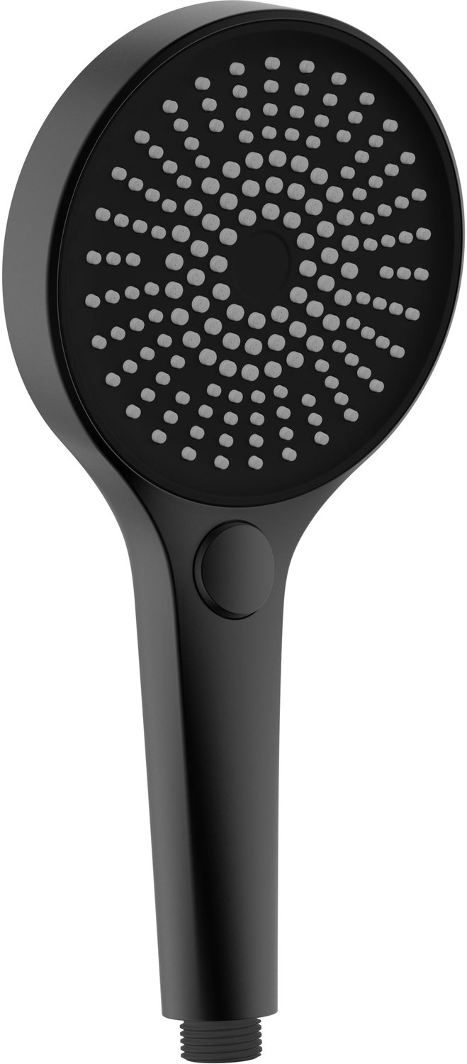UNIFORMA Handdouche 3 standen - Ø126mm - Mat zwart