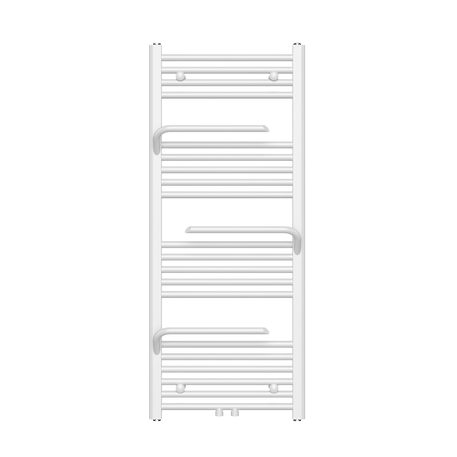 BELRAD Handdoekradiator met handdoekhouder - 1200x500mm - Glanzend wit