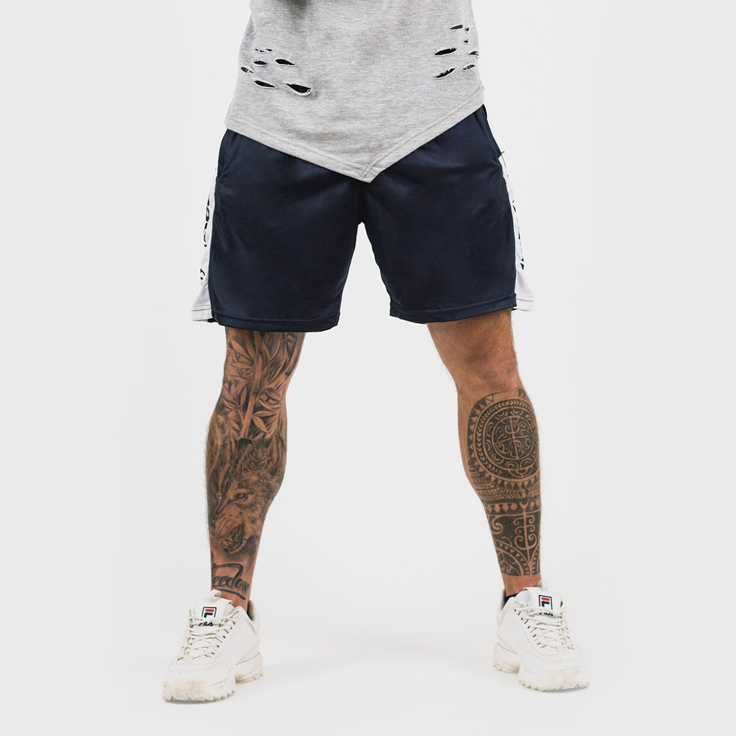 GymBeam Verticale herenshort marine XL