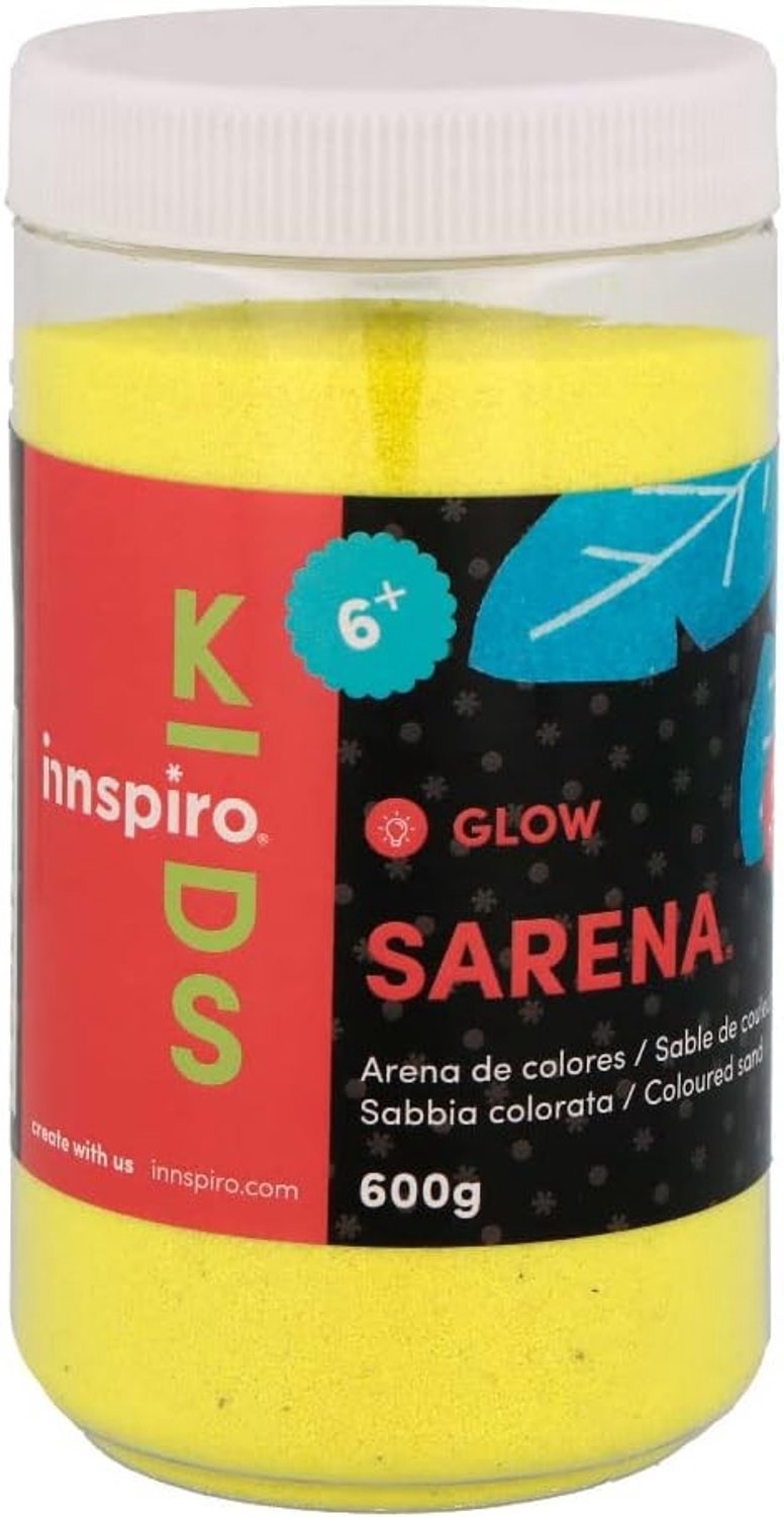 Gekleurd Zand - Geel - 600 g - Voor Decoratie en Knutselen - Voor Kinderen