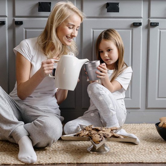 SnelShoppen - Set van 4 dubbelwandige roestvrijstalen bekers voor koude dranken, vaatwasmachinebestendig, ideaal voor feest, camping, tuin en keuken — afbeelding 4
