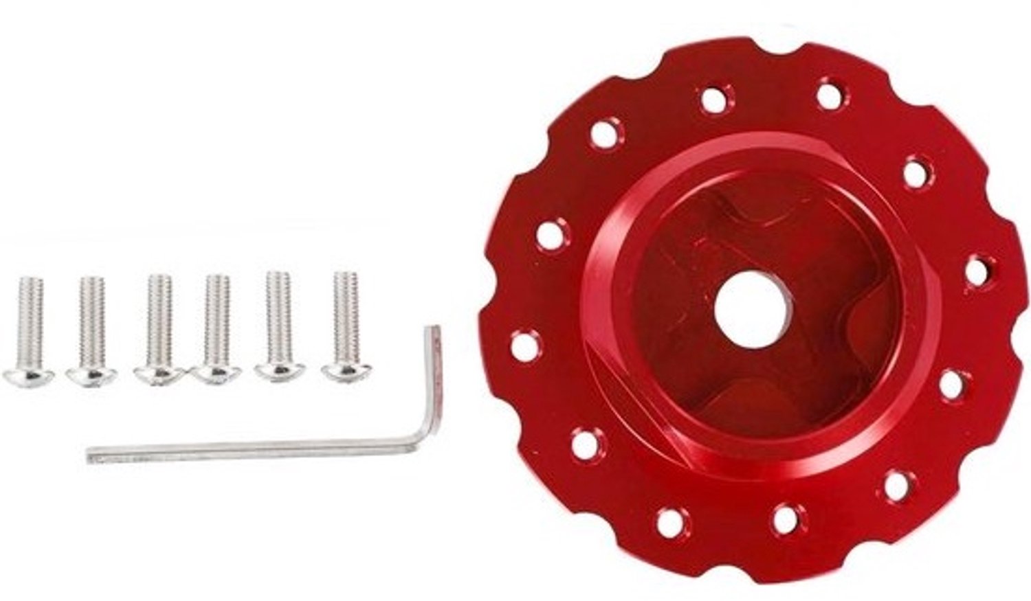 Stuurwiel Adapter - Upgrade Set - Race Simulatie - Aluminium Legering - 73mm PCD - Rood