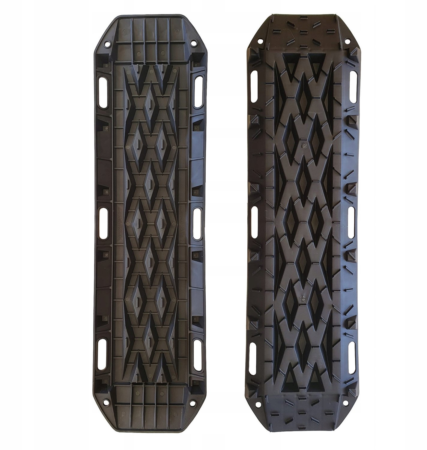 Sterke Zwarte Zand- en Modderplaten (2 stuks) met Tas