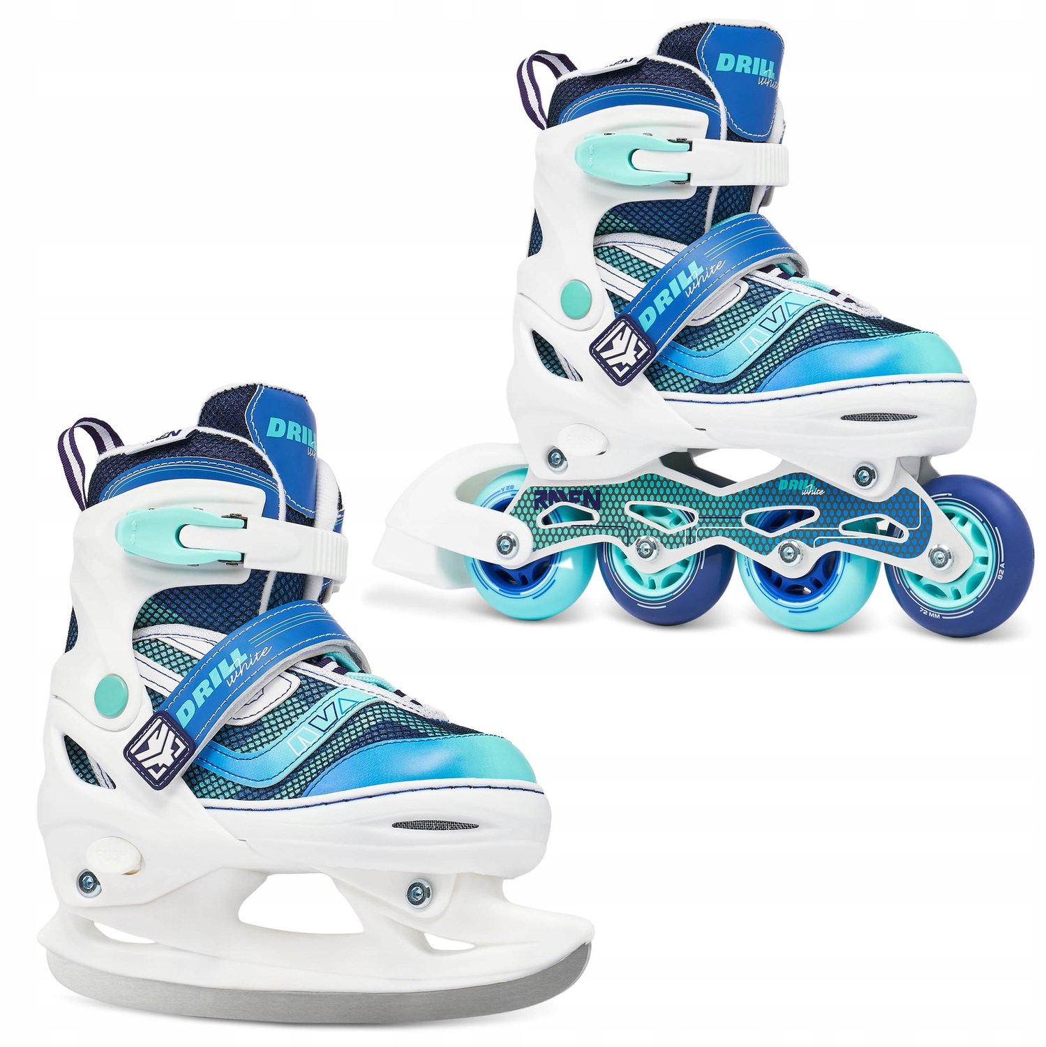 Raven Drill 2-in-1 Schaatsen/Rolschaatsen