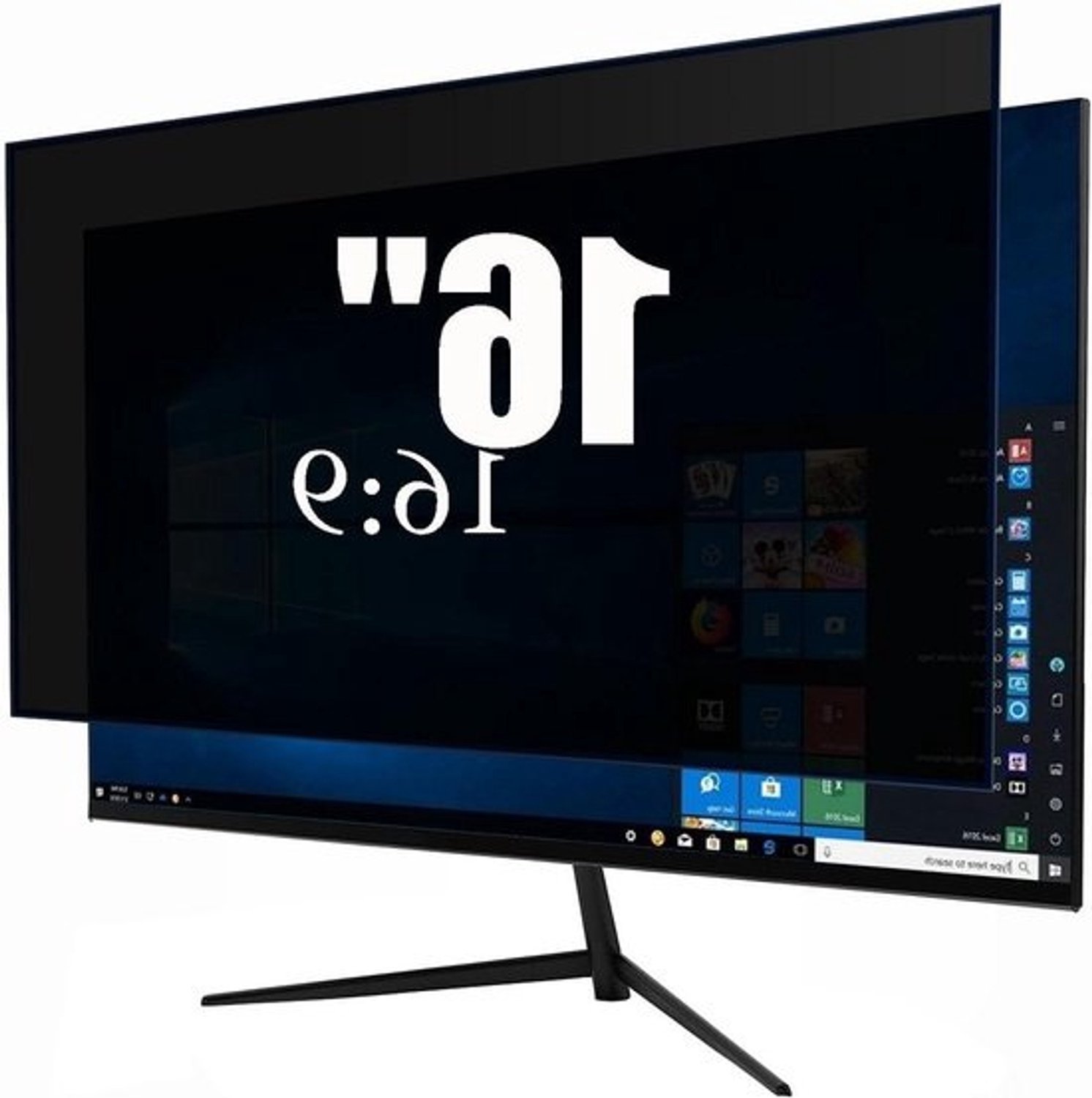 Privacyscherm Monitor - Privacyfilter Scherm - Scherm Beveiligen - Anti Blauw Licht - 16 inch 16:9 - Zwart
