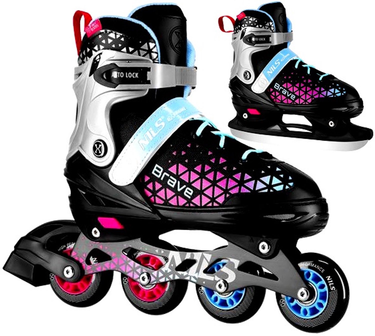 Nils Extreme Bravel 2-in-1 Schaatsen & Skeelers