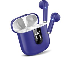 Bluetooth Hoofdtelefoon - Donkerblauw - Ingebouwde Draadloze Mini-Hoofdtelefoon met HiFi Geluid - Voor Sport en Vrije Tijd