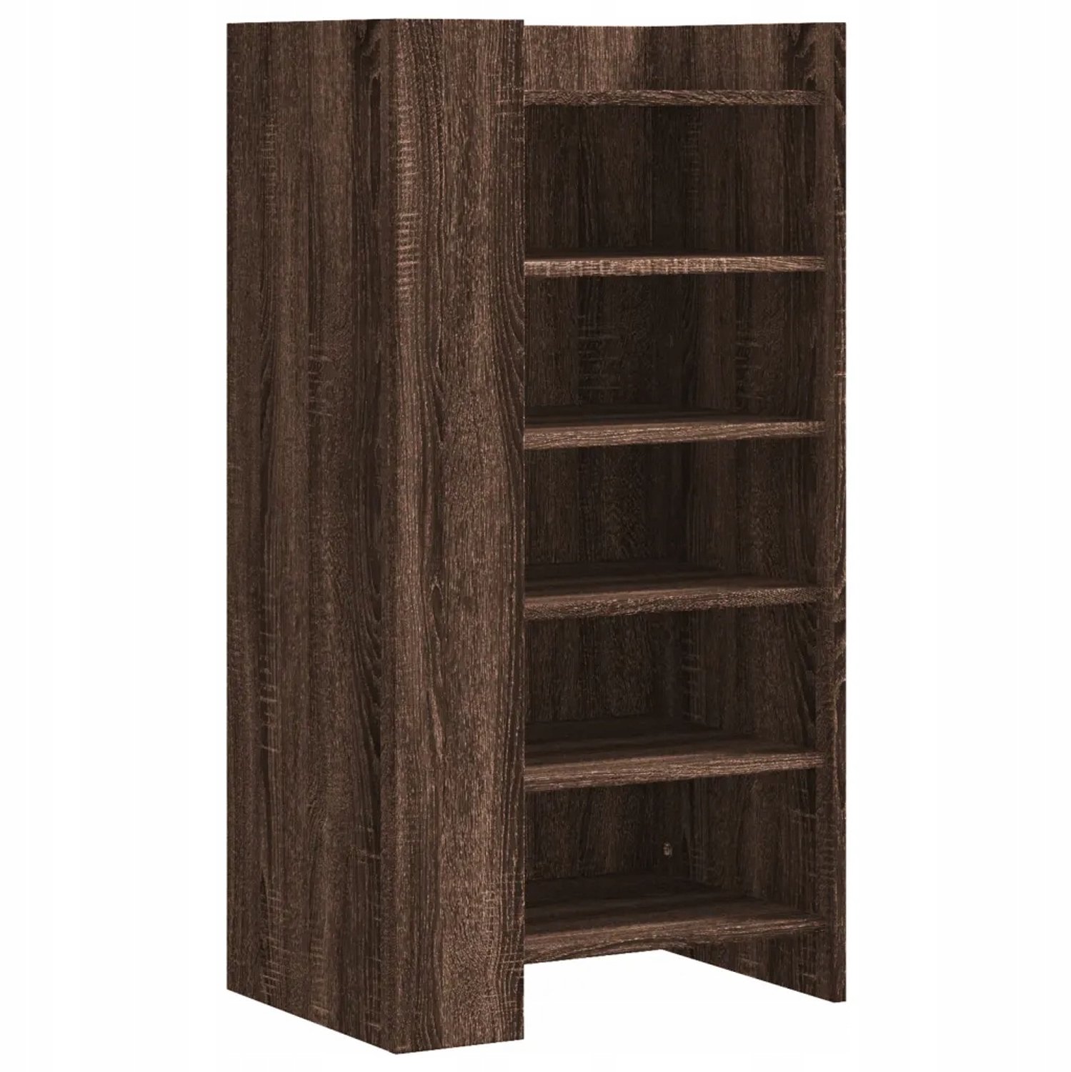 Zakito Europe Houten Schoenenkast 52x37,5x100 cm - Bruin Bruin eiken