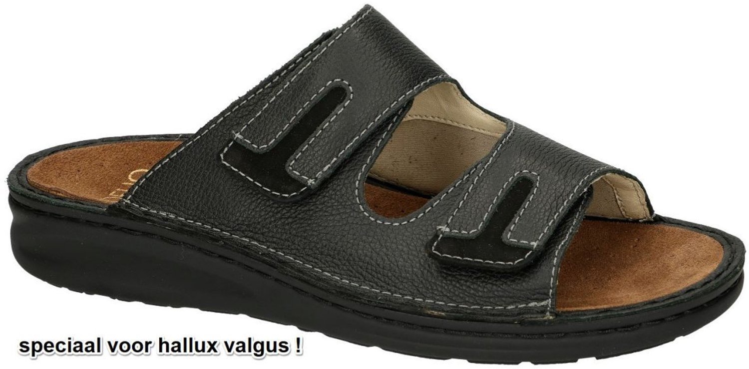 Fidelio Hallux -Heren - zwart - pantoffels & slippers - maat 41
