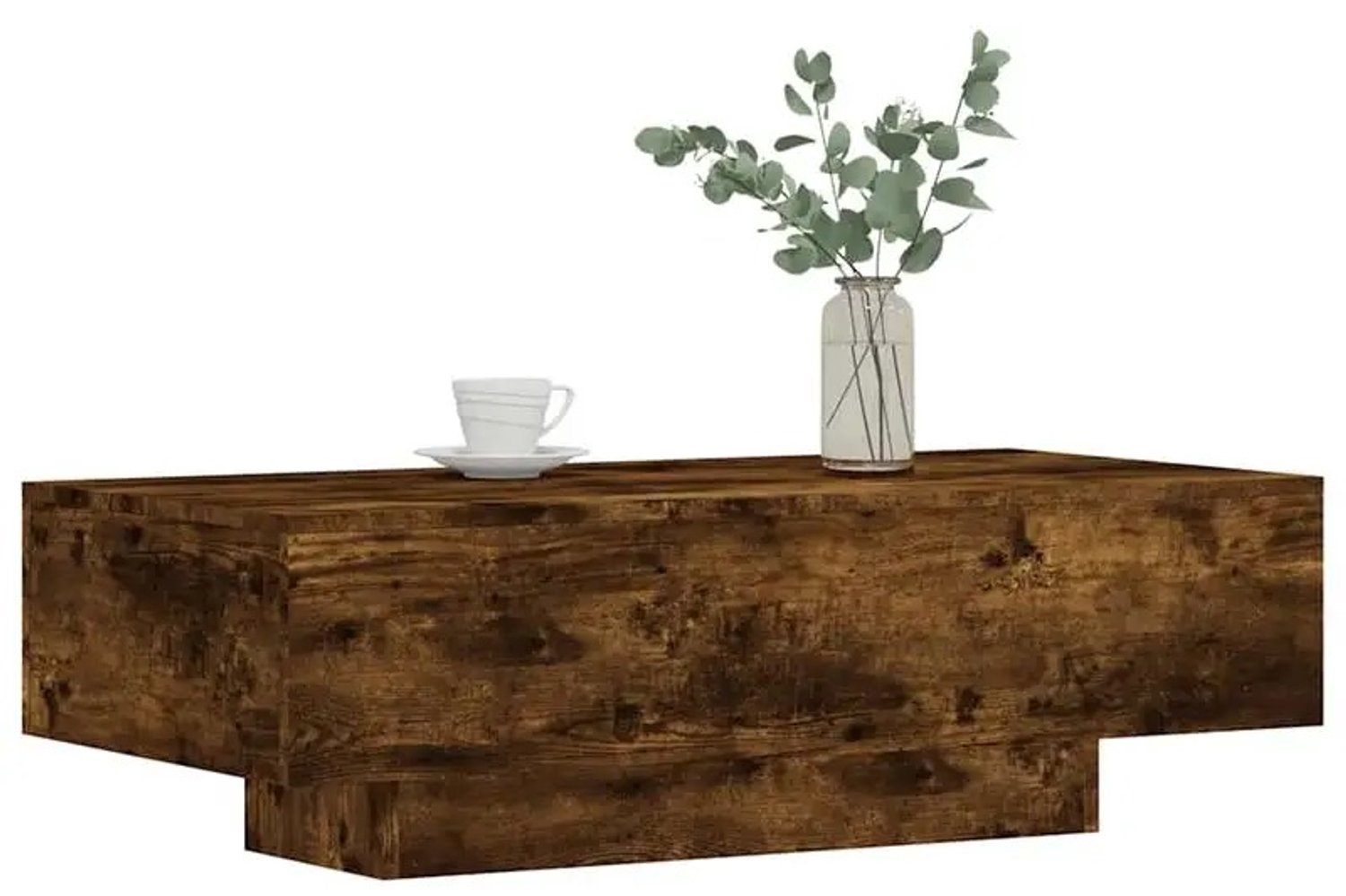 VILIMA - Salontafel - 100x49,5x31 cm - Gerookt eiken - Hoogwaardig hout - Glad oppervlak - Makkelijk schoonmaken - Moderne stijl