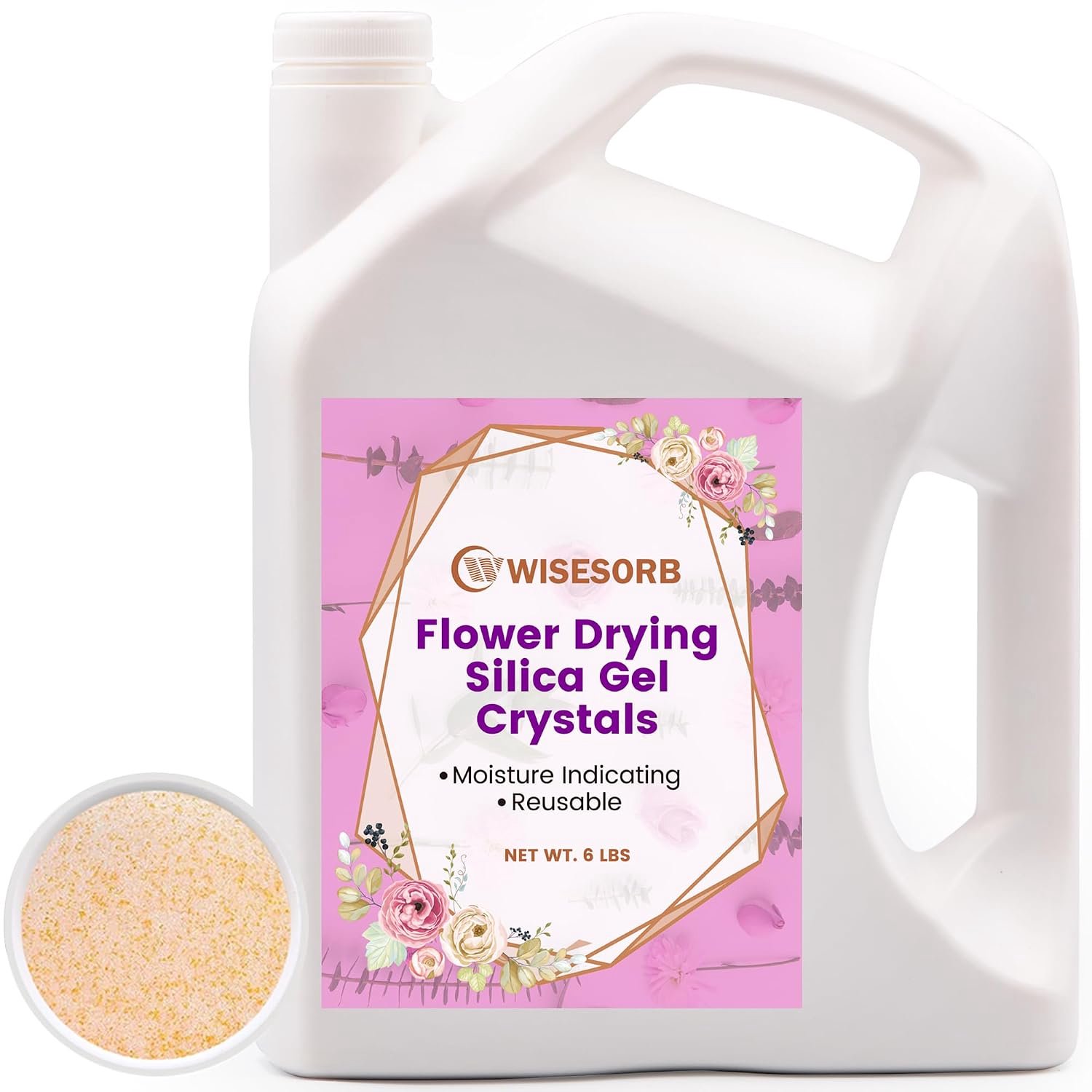 Silica gel voor het drogen van bloemen 5 lbs - kleurveranderende kristallen - herbruikbaar - ShopVlot