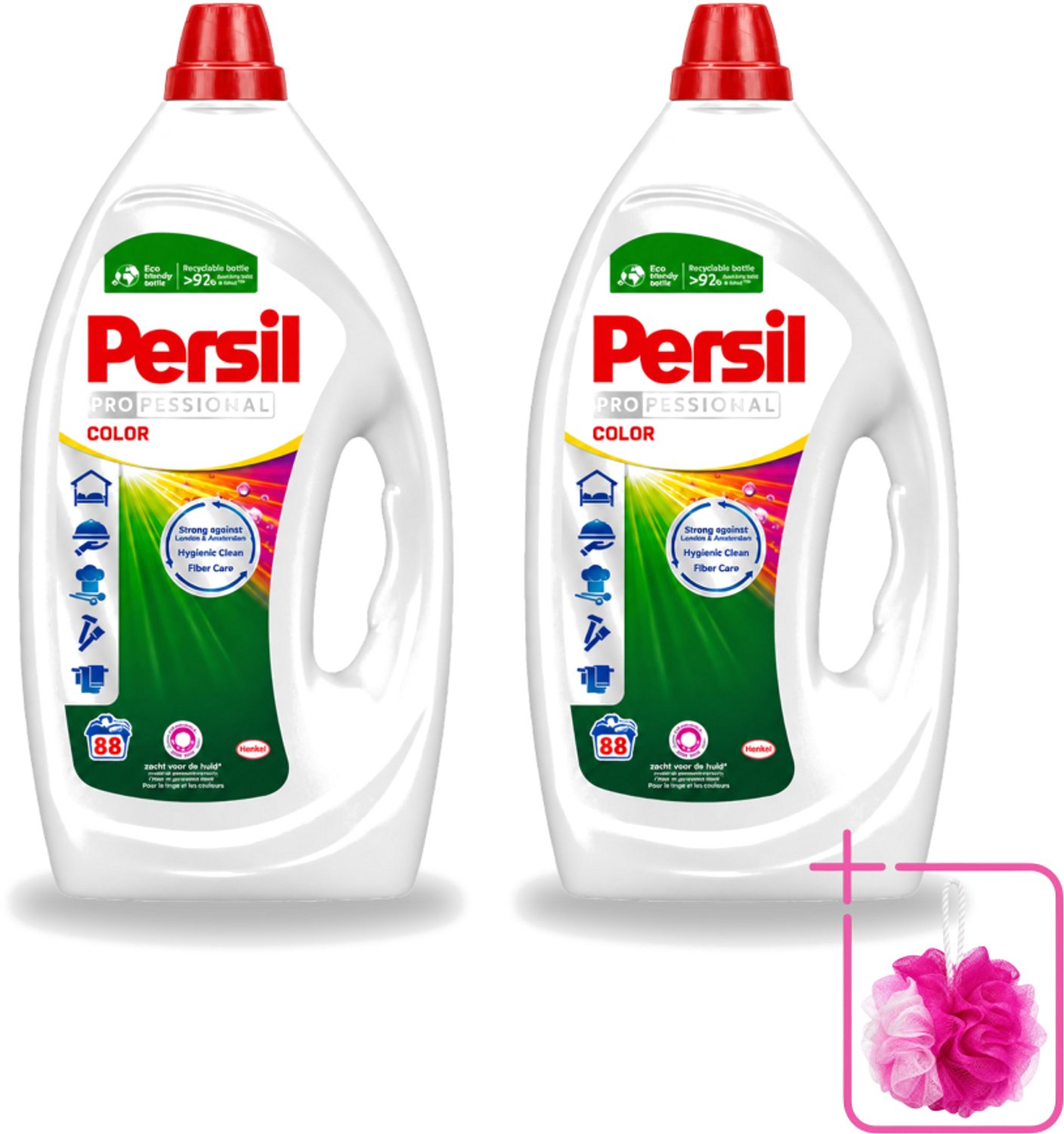 2 x Persil Professional Color - Vloeibaar Wasmiddel - Gekleurde Was - 88 Wasbeurten - Bulkverpakking - Gekleurde was - Douchemop - Vlekverwijdering