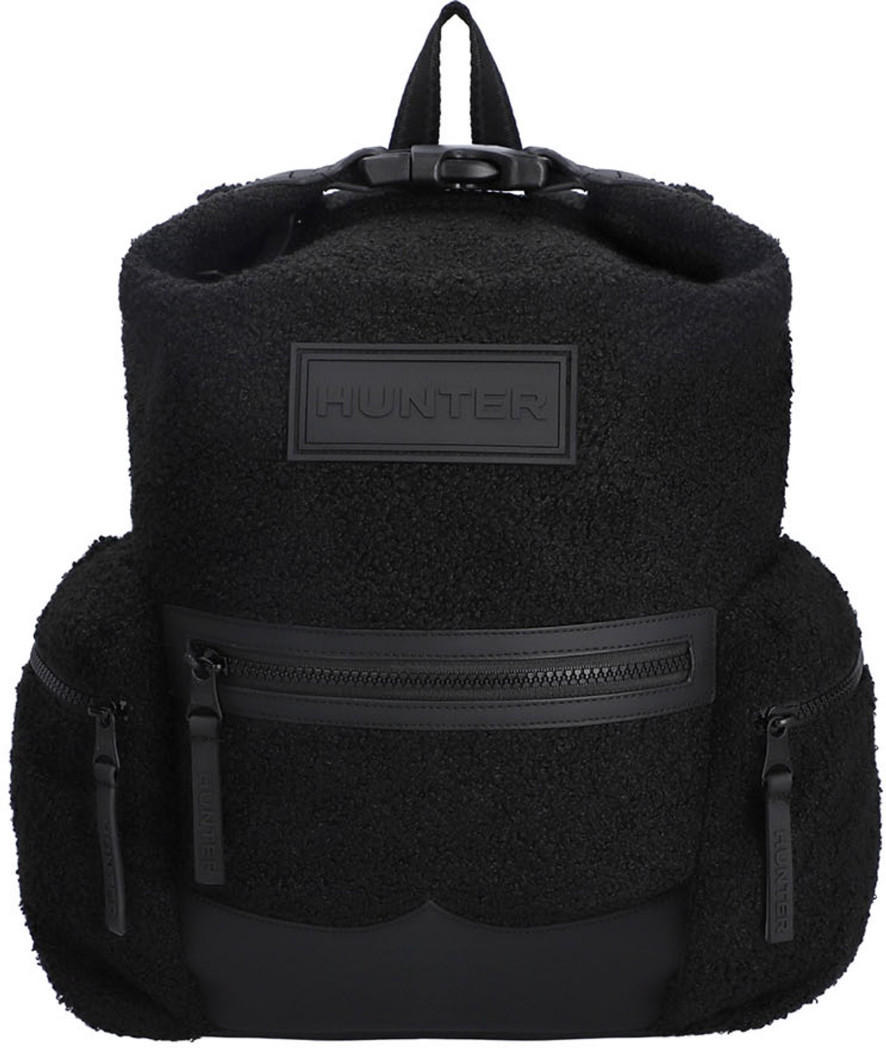 Hunter - Renfrew Borg Sherpa Topclip Backpack - Dames - Rugzak - Zwart