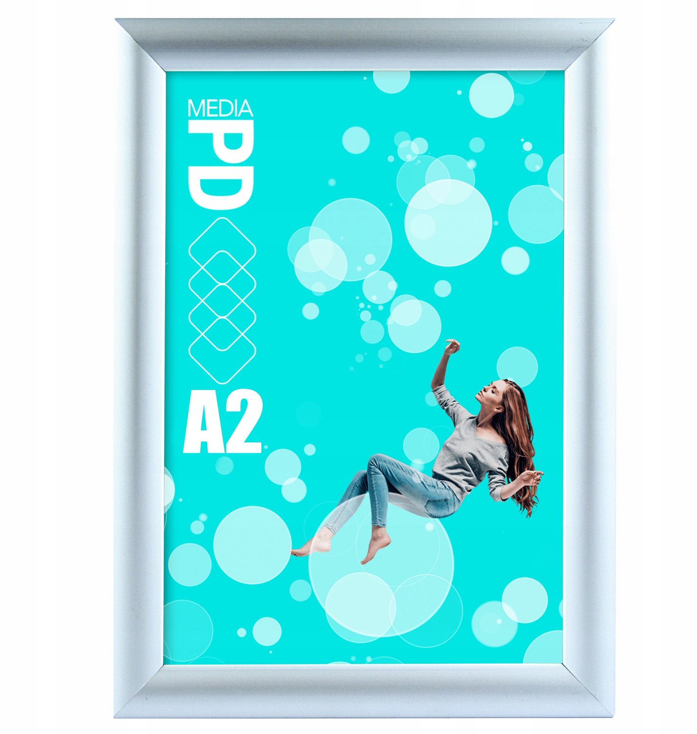 Aluminium Kliklijst A2 Zilver - Posterframe met UV-folie