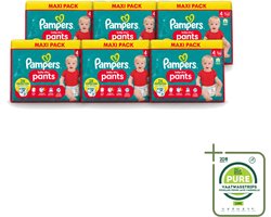 6 x Pampers - Baby-Dry Pants - Luierbroekjes - Maat 4 (9-15 kg) - Extra Droog - 90 Luiers - Grootverpakking - Vaatwasstrips - Baby Luier - Droge Luier - Luier 9-15 Kg - Luier Voor Baby - Luier Tegen Lekken