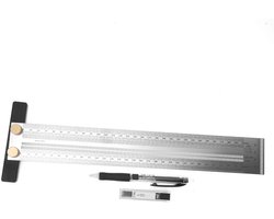 Scribing Ruler Incra Crossing Ruler Gauge Pencil Tool Incra Precision T Rules 300mm Indicator Stands (300mm Marking - ShopVlot