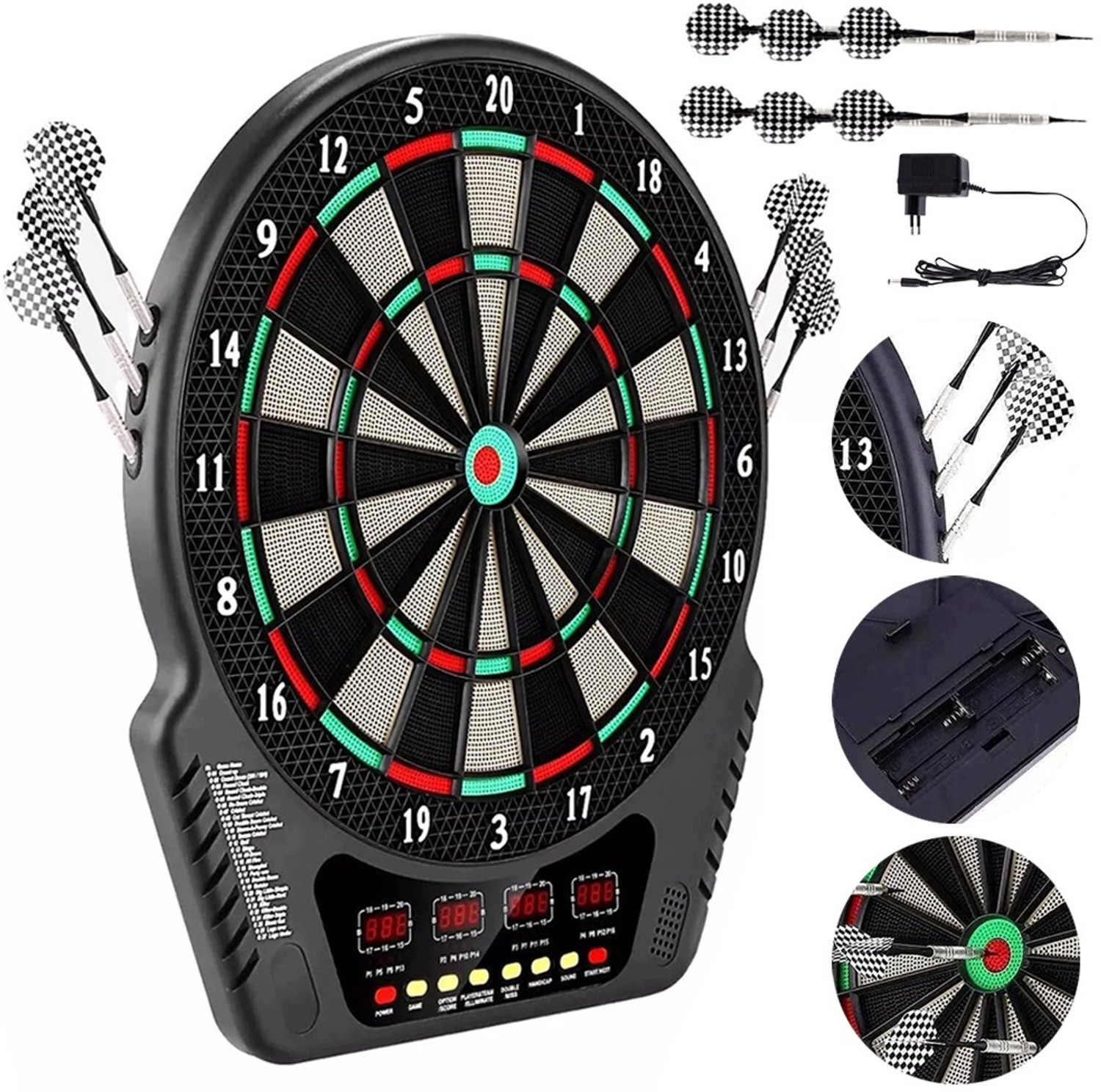 Elektronische Dartbord met 27 Spellen & 243 Opties - Perfect voor Feesten