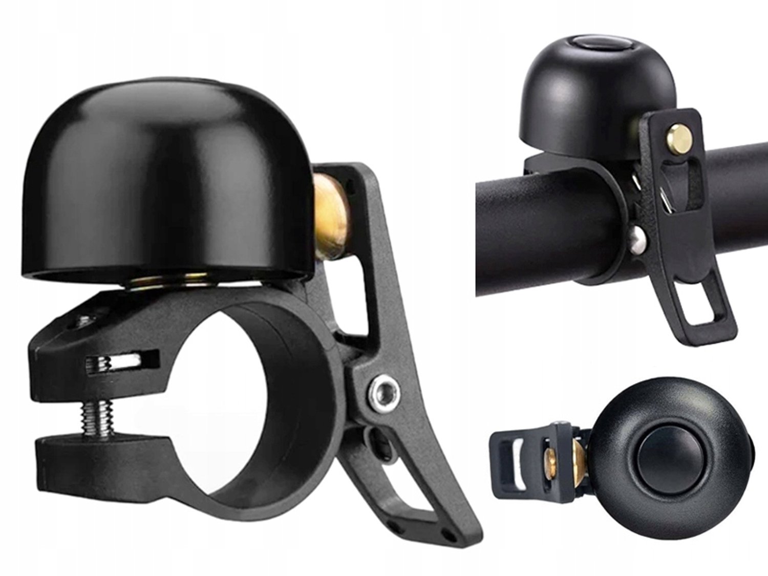 Luid Aluminium Fietsbel 120 dB - Compact & Duurzaam - Zwart