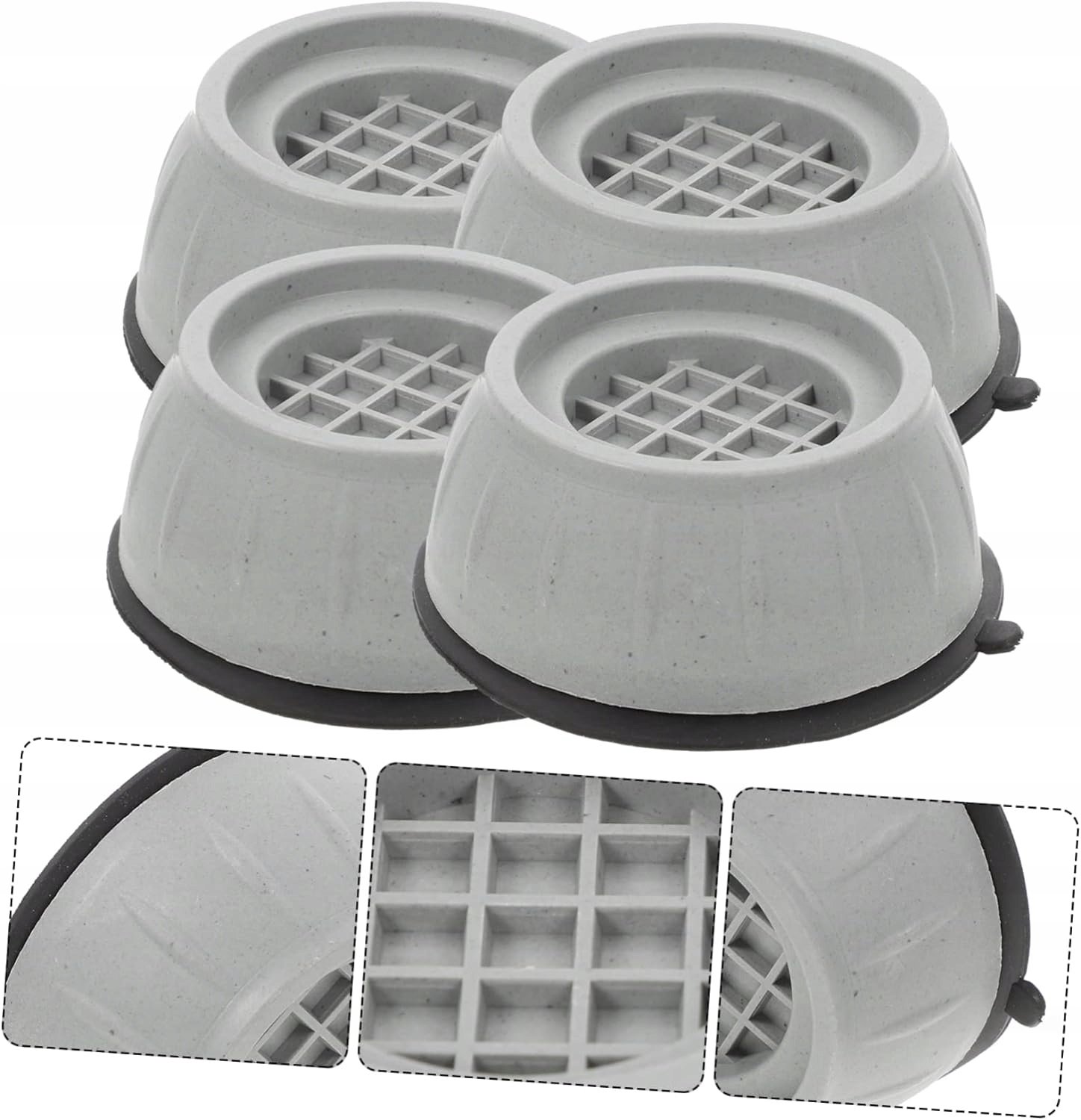Merkloze Antivibratie Voetjes voor Wasmachines en Apparaten (4 stuks)