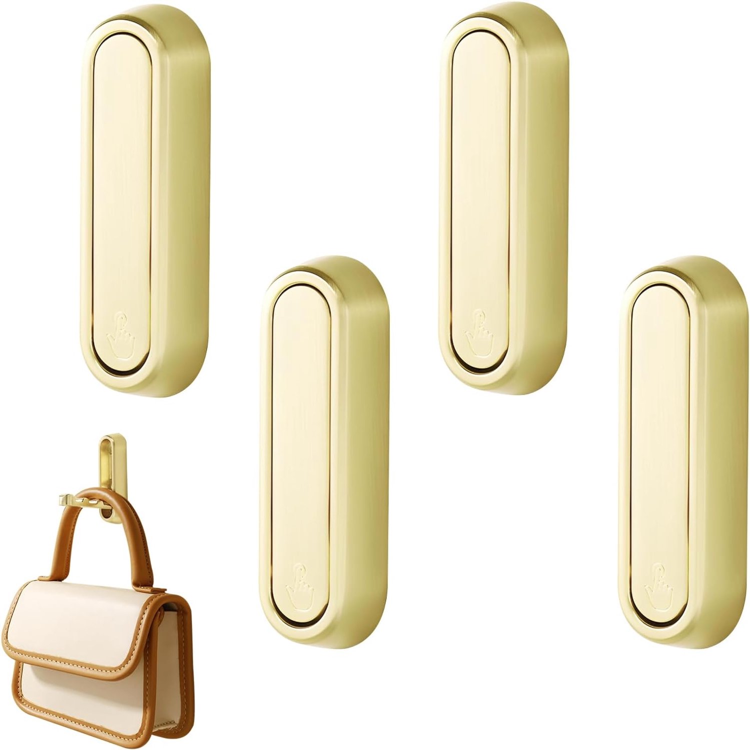 SnelShoppen - Collapsible Wall Hooks - Multifunctionele Wandhaak - Zelfklevende Haak voor Keuken, Badkamer en Woonkamer - Tot 10 kg - Compact en Vouwb