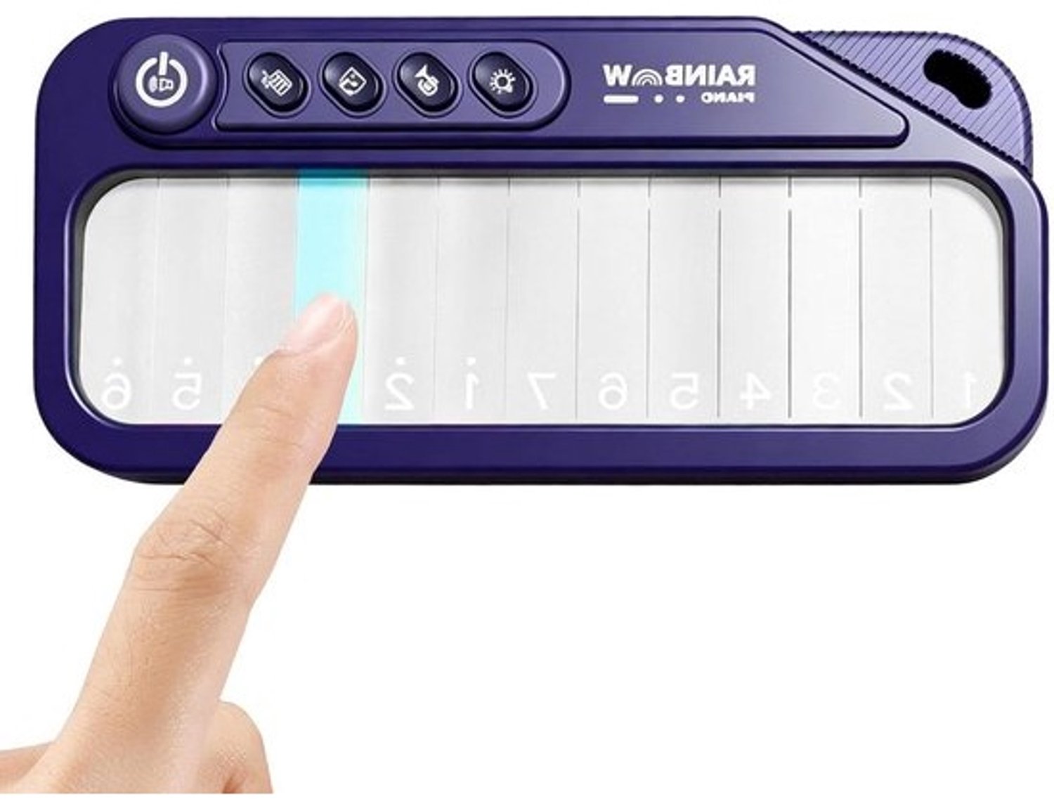 Speelgoedpiano - Mini Keyboard - Muziek Leren - Verlichte Toetsen - 177 cm - Paars