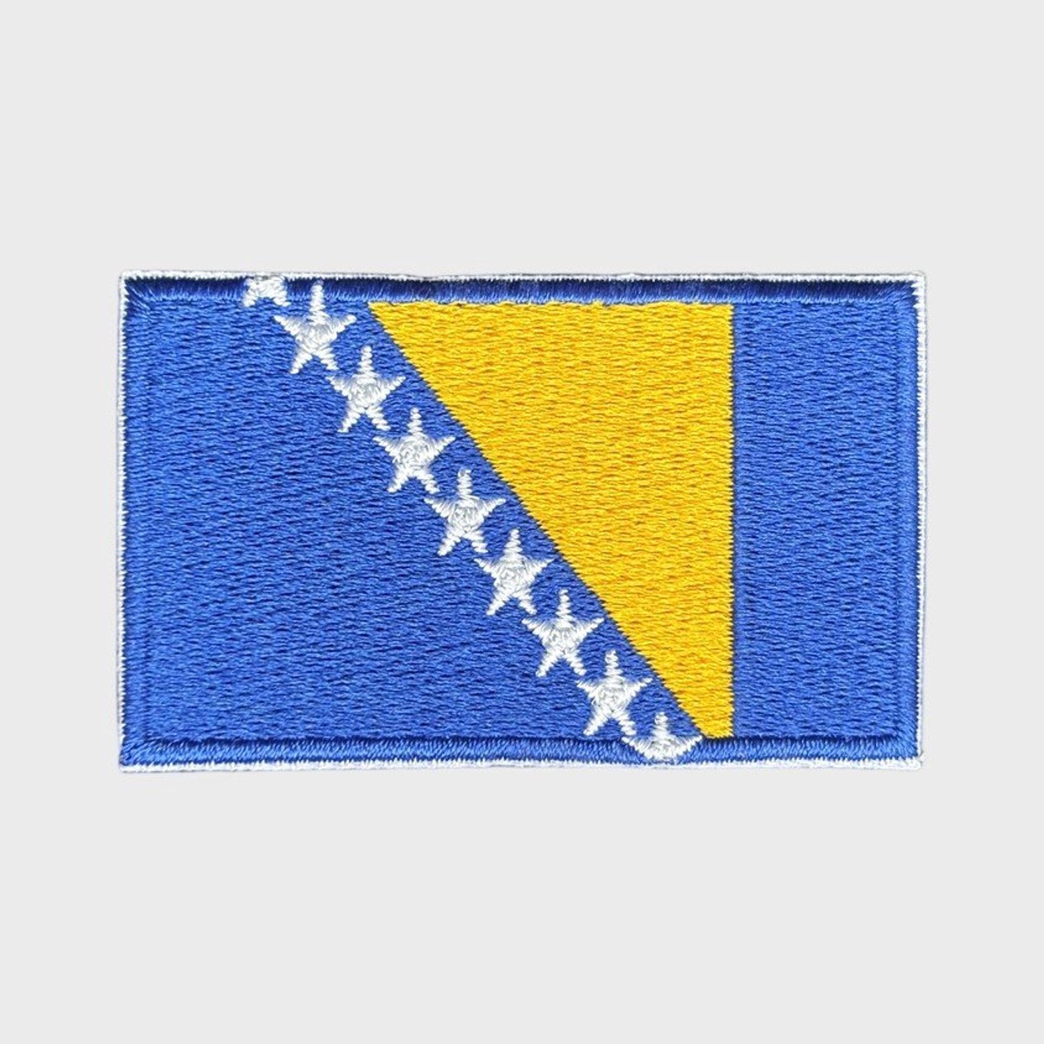 Patchy® – Bosnische vlag Strijk Embleem Patch 6.5 x 4 cm