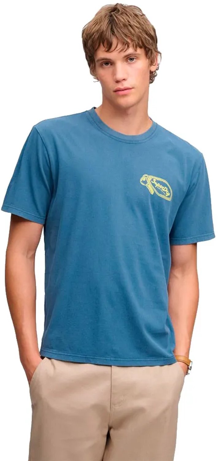 Superdry Vintage Trade T-shirt Heren T-shirts Blauw